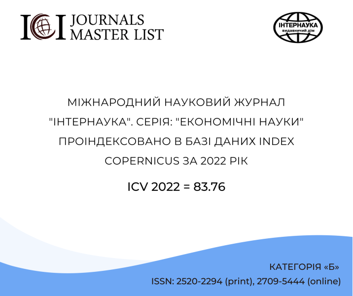 Index Copernicus 2022 Інтернаука_економічні науки6